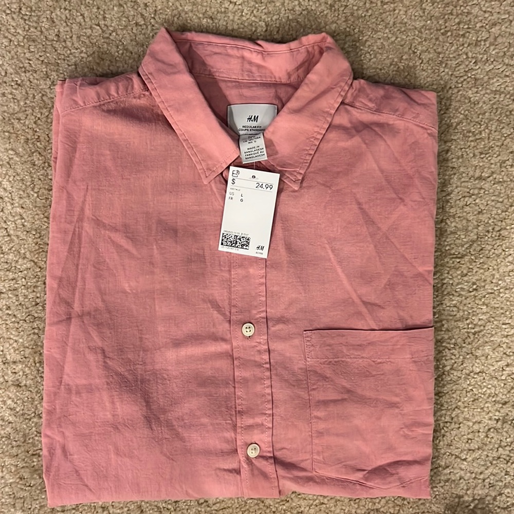 Men t shirt pink H&M